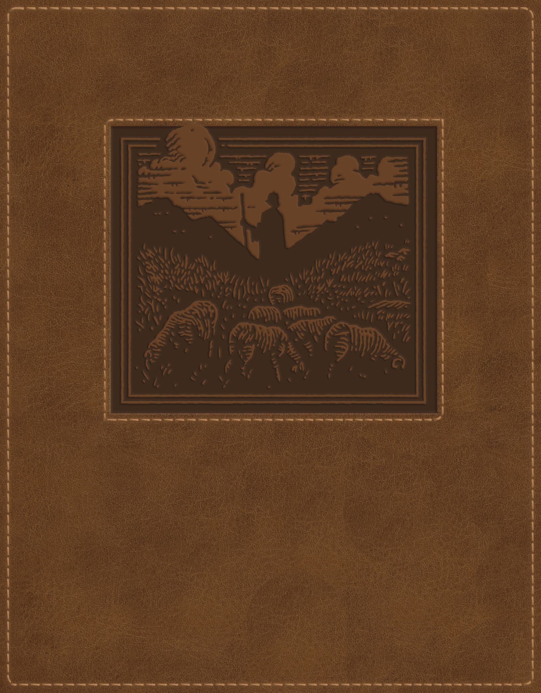 NKJV New Testament Tracing Edition Brown Leather Bible