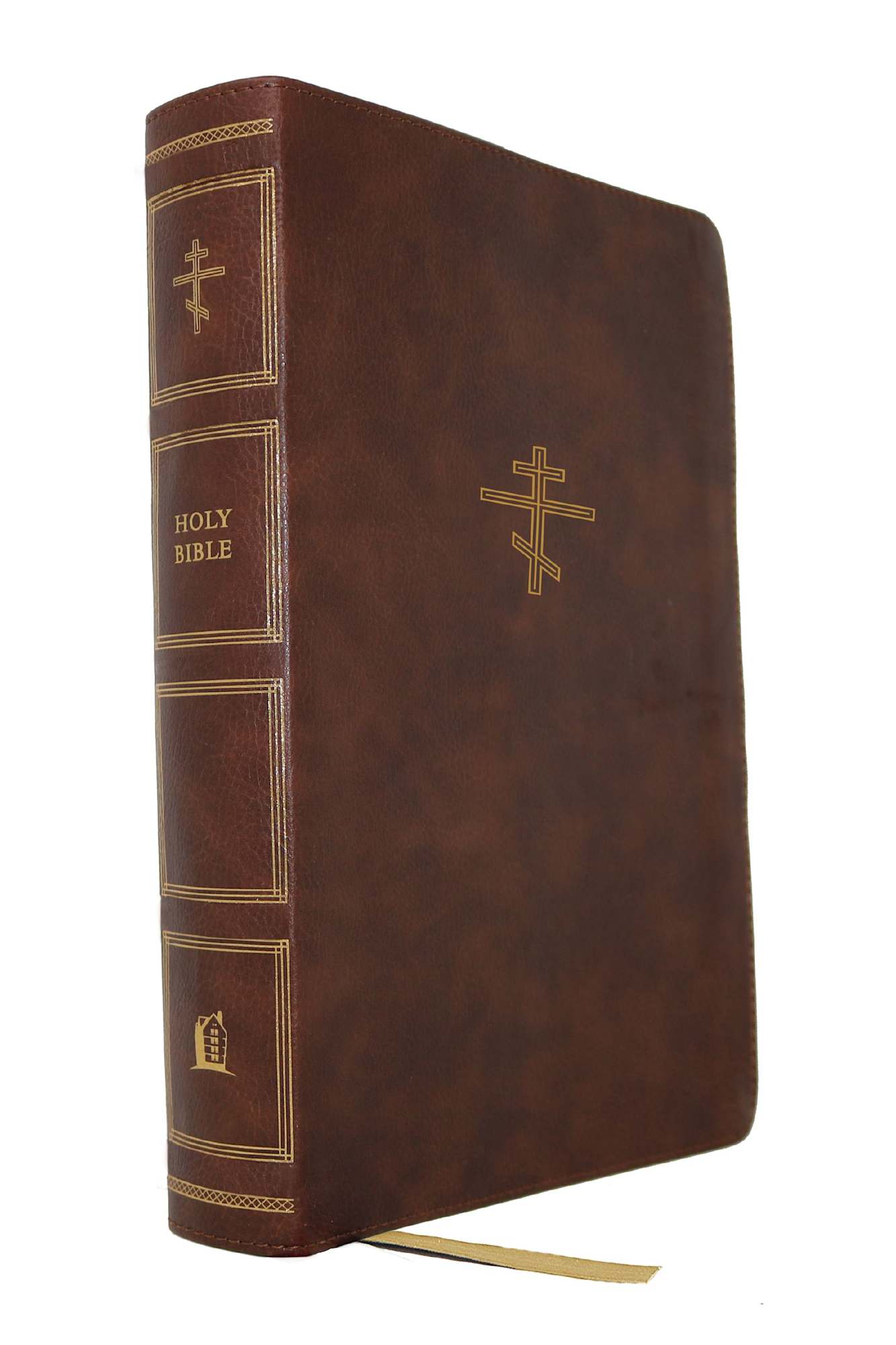 Orthodox Study Bible in the New King James Version, brown leather cover