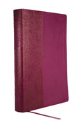 NKJV Devotional Journaling Bible for Women Signature Series - Plum Print Red Letter Edition Cover Image