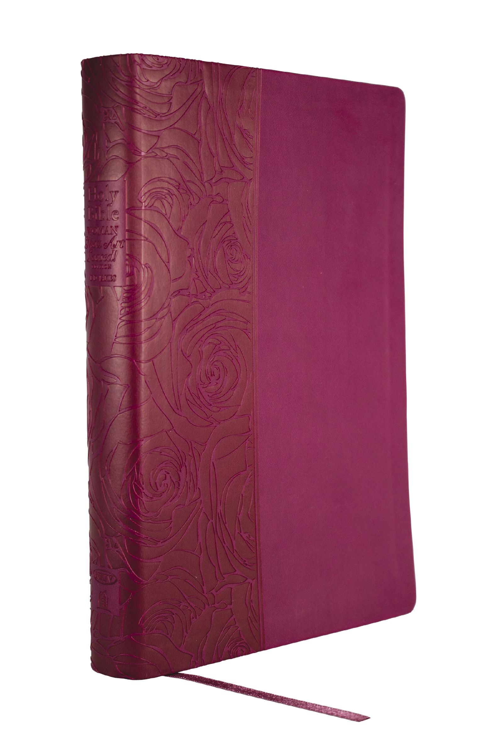 NKJV Devotional Journaling Bible for Women Signature Series - Plum Print Red Letter Edition Cover Image