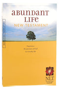 Black letter NLT Abundant Life New Testament Bible edition