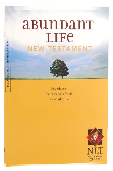 Black letter NLT Abundant Life New Testament Bible edition