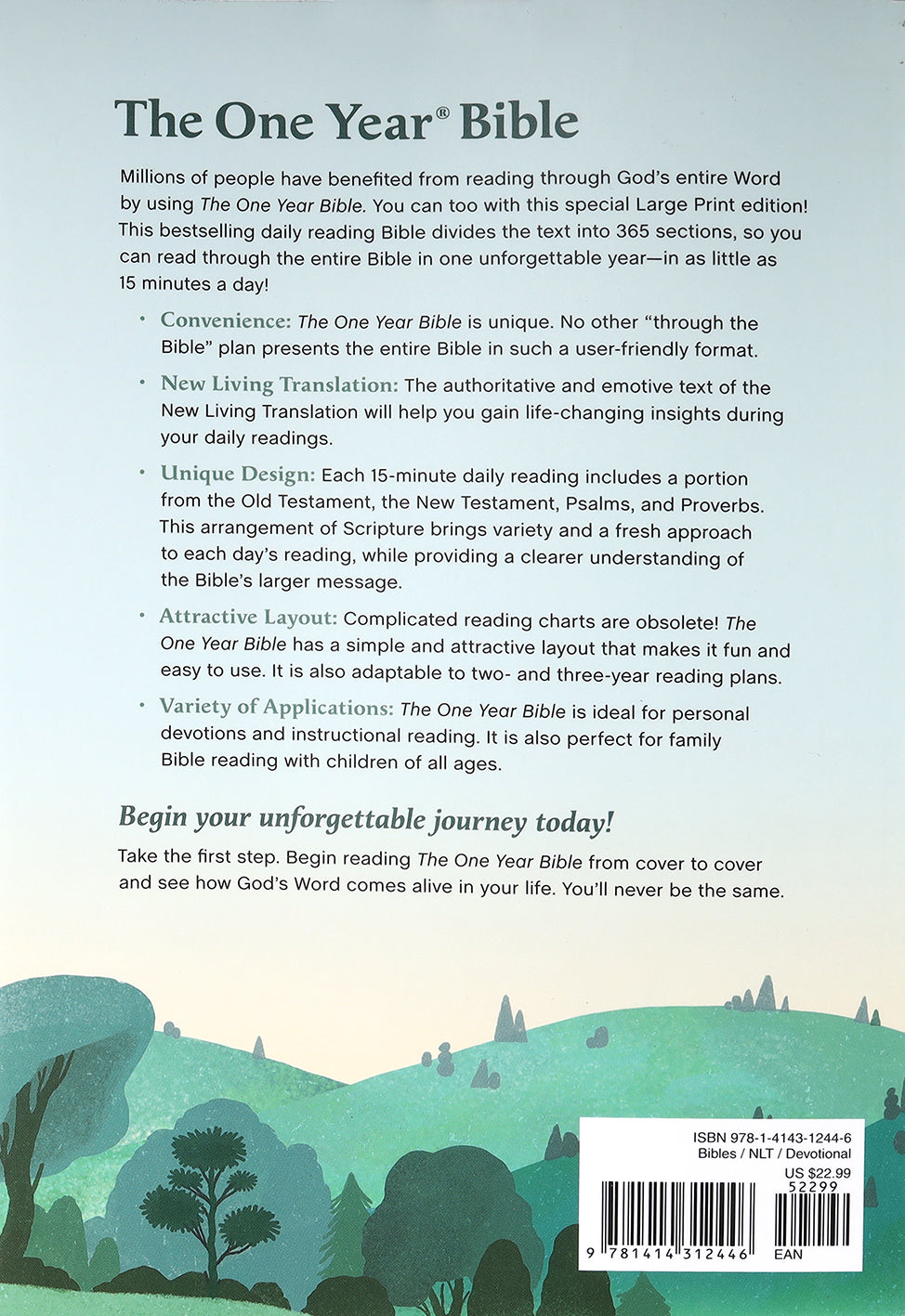 NLT One Year Bible Large Print