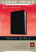 Personal Size NLT Holy Bible in Bonded Leather, Red Letter, Black Cover.