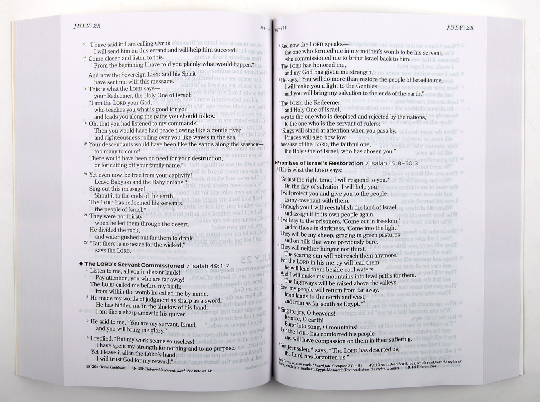 Navigate the Bible's timeline with ease using this NLT One Year Chronological Devotional Bible Journal for in-depth study