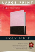 Brown and Pink Imitation Leather New Living Translation Personal Size Large Print Bible