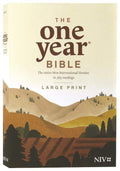 NIV One Year Bible in premium slimline large print black letter edition, a compact and easy-to-read Bible