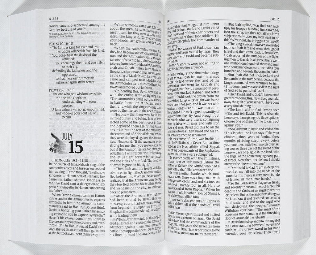 The NIV One Year Bible (Black Letter Edition)