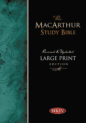 NKJV MacArthur Study Large Print Black Letter Edition Bible