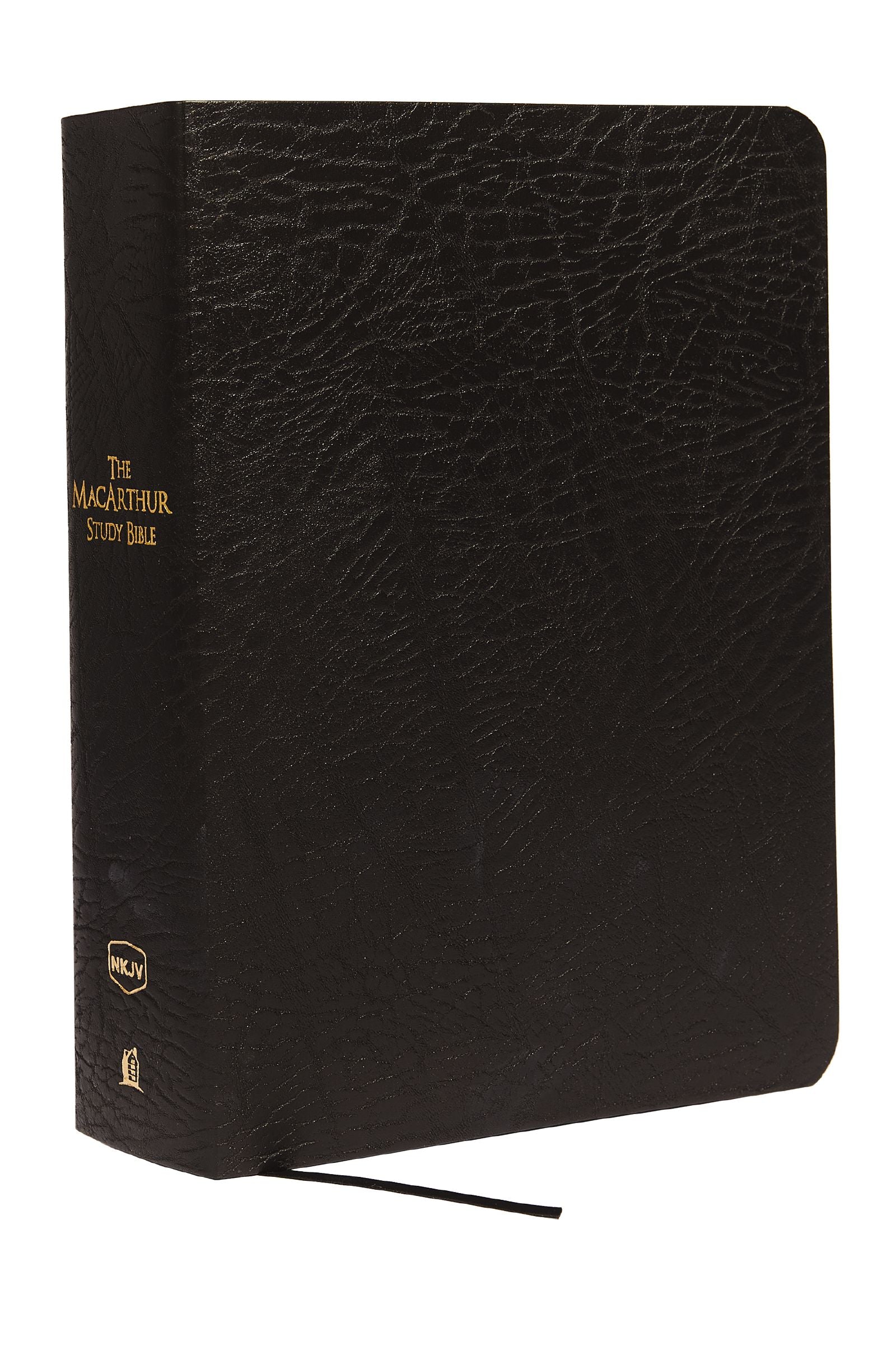 NKJV MacArthur Study Bible with indexed, large print, and black letter edition features
