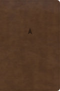 CSB Personal Size Giant Print Bible Brown Indexed (Red Letter Edition)