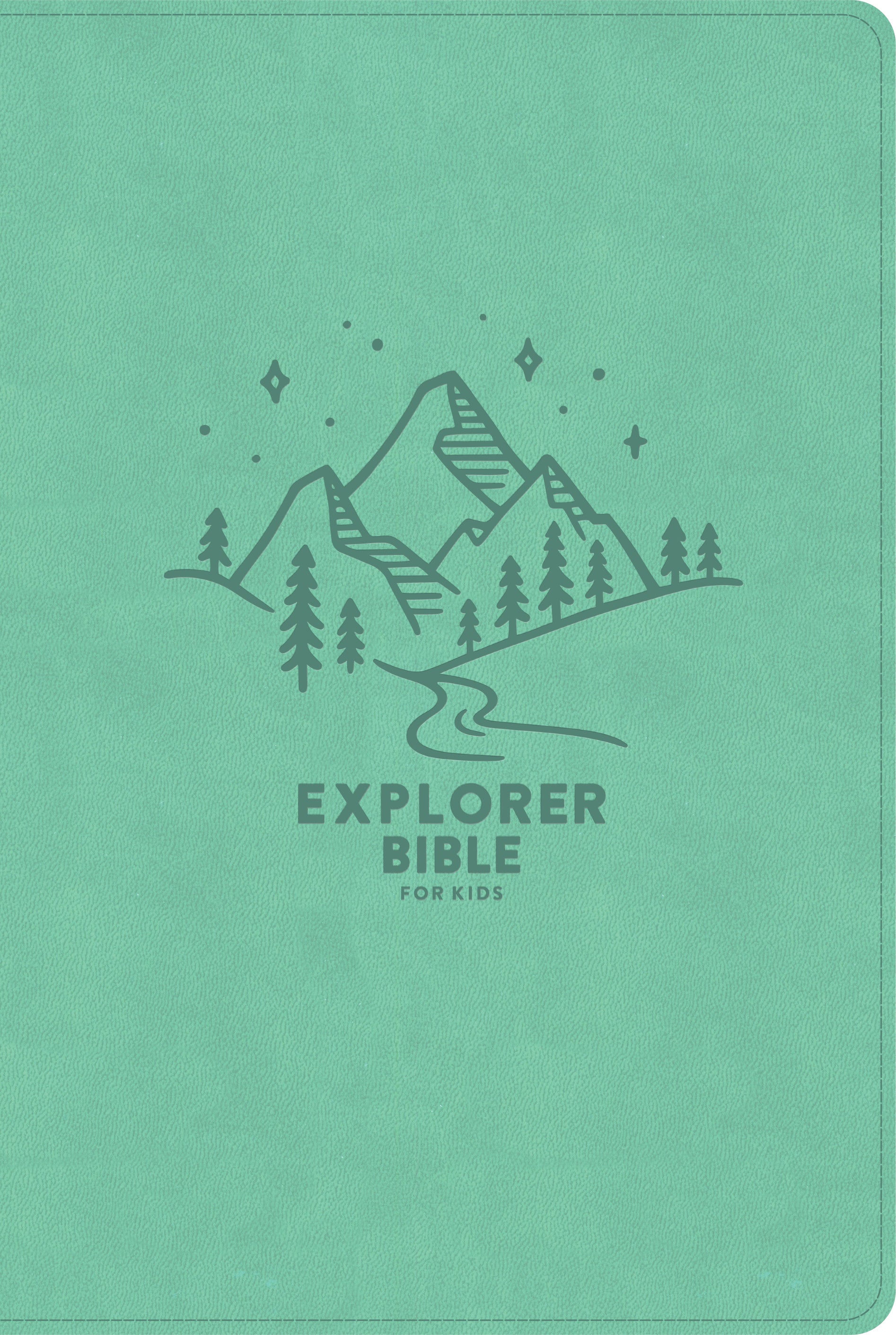 CSB Explorer Bible for Kids, light teal indexed edition with kid-friendly content and maps