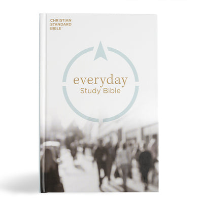 Elegant Black Letter Edition of the CSB Everyday Study Bible, luxury Christian Standard Bible for the discerning reader.