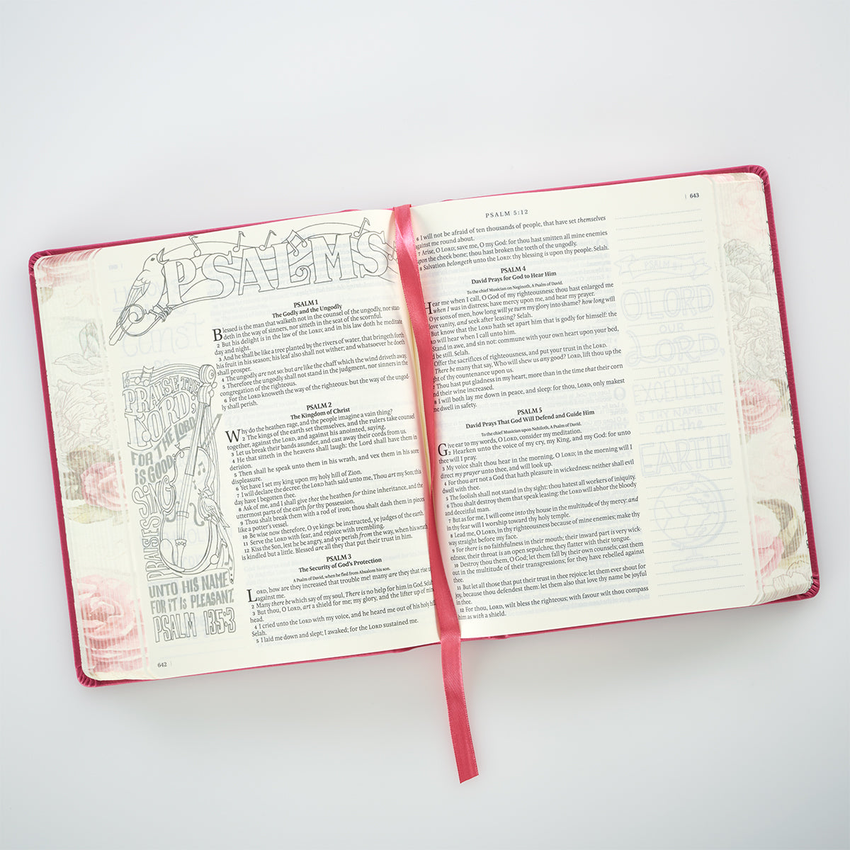 Pink KJV My Creative Bible with Black Letter Edition, ideal for daily study and reflection