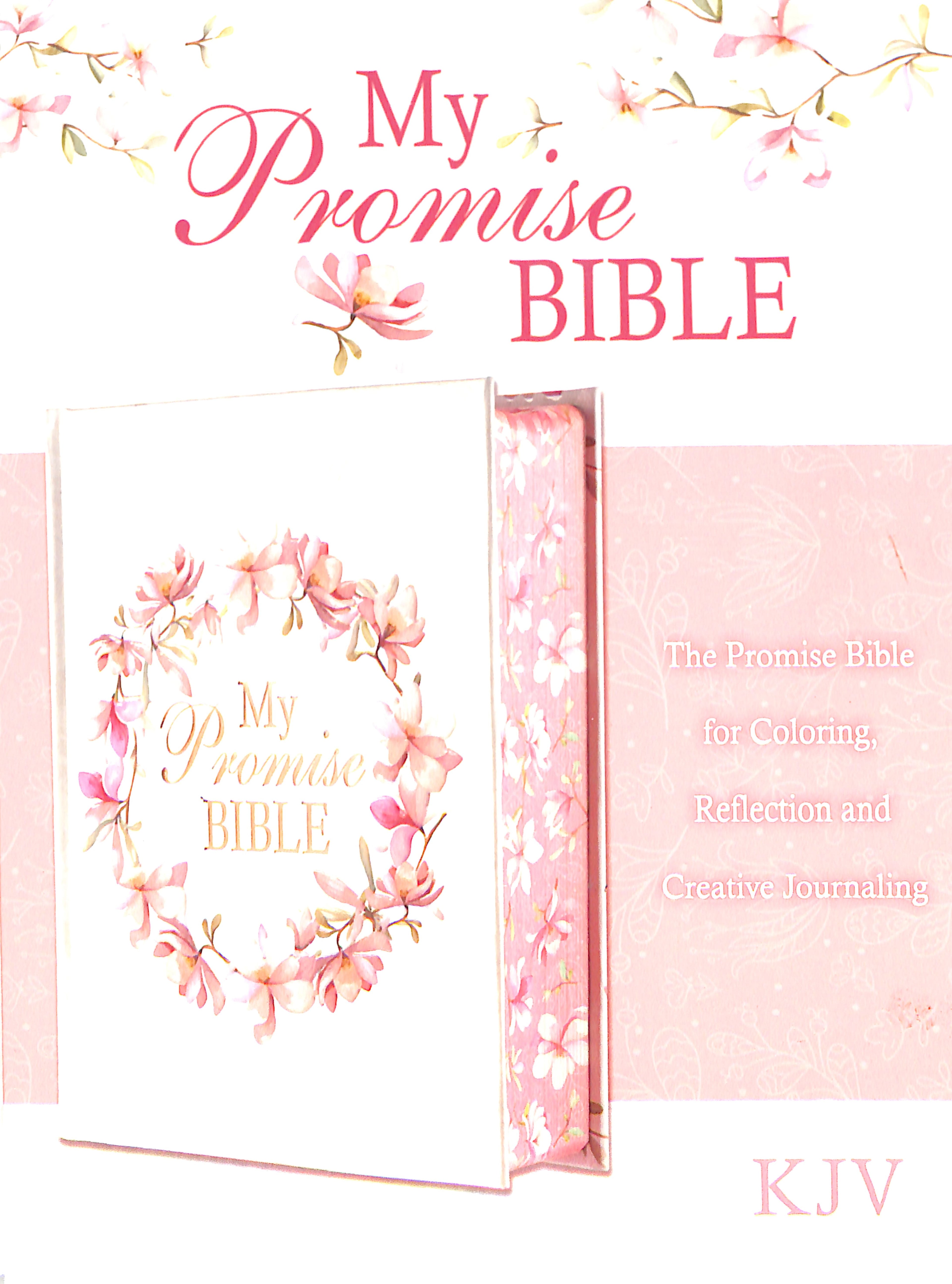 KJV My Promise Bible Large Print Pink Floral (Black Letter Edition)