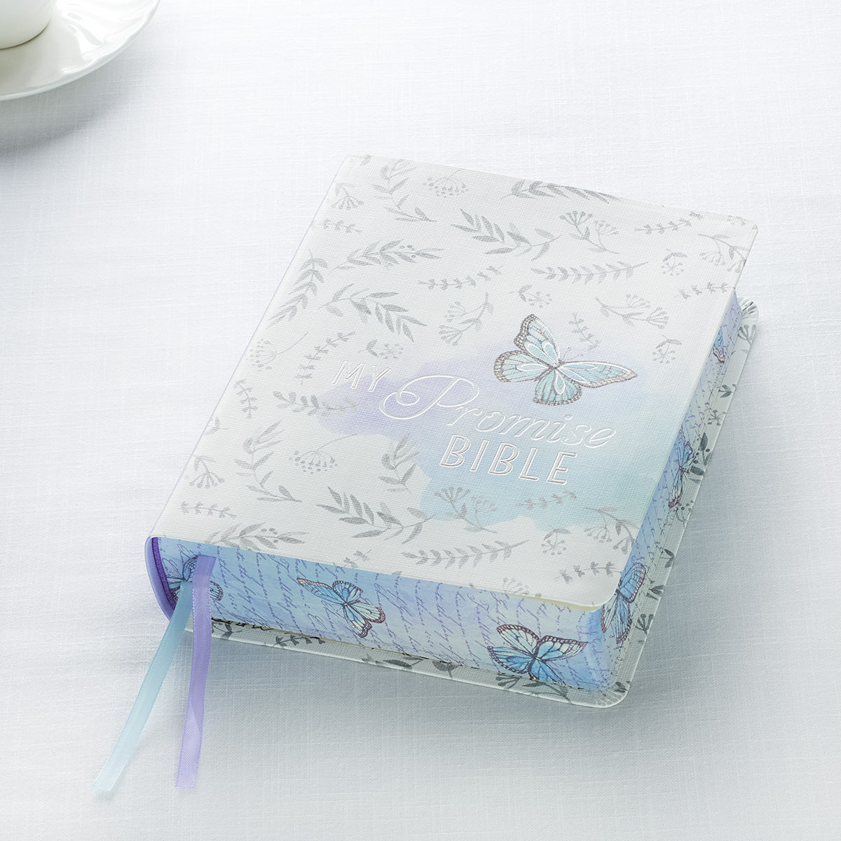 KJV My Promise Bible Butterfly design in Black Letter Edition, showcasing its sleek and modern design.