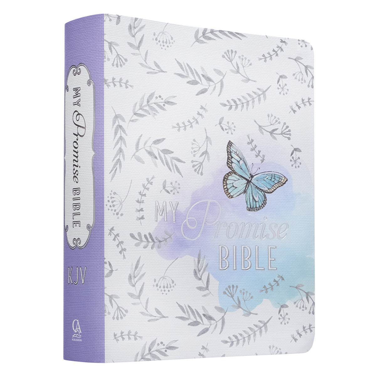 KJV My Promise Bible with Butterfly design in Black Letter Edition, perfect for journaling.