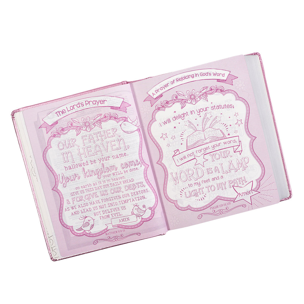 ESV My Creative Bible Pink Salsa Hardcover Luxleather