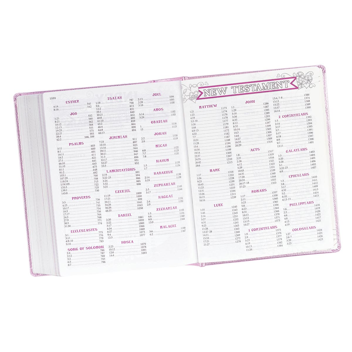 ESV My Creative Bible Pink Salsa Hardcover Luxleather