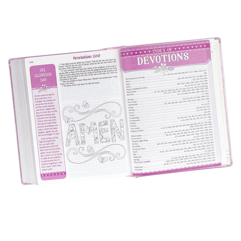 ESV My Creative Bible Pink Salsa Hardcover Luxleather