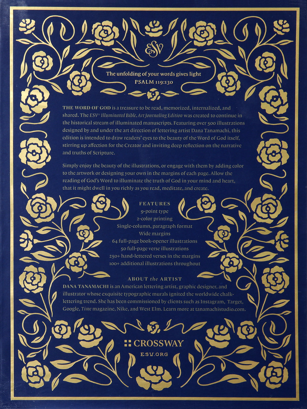 Blue Art Journaling Edition ESV Illuminated Bible