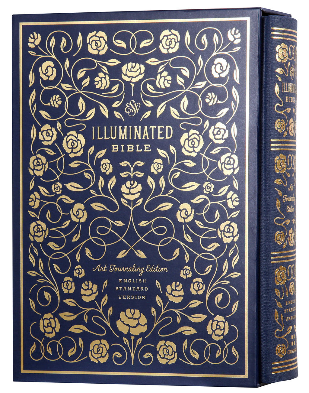 ESV Illuminated Bible in Blue Art Journaling Edition with Slipcase