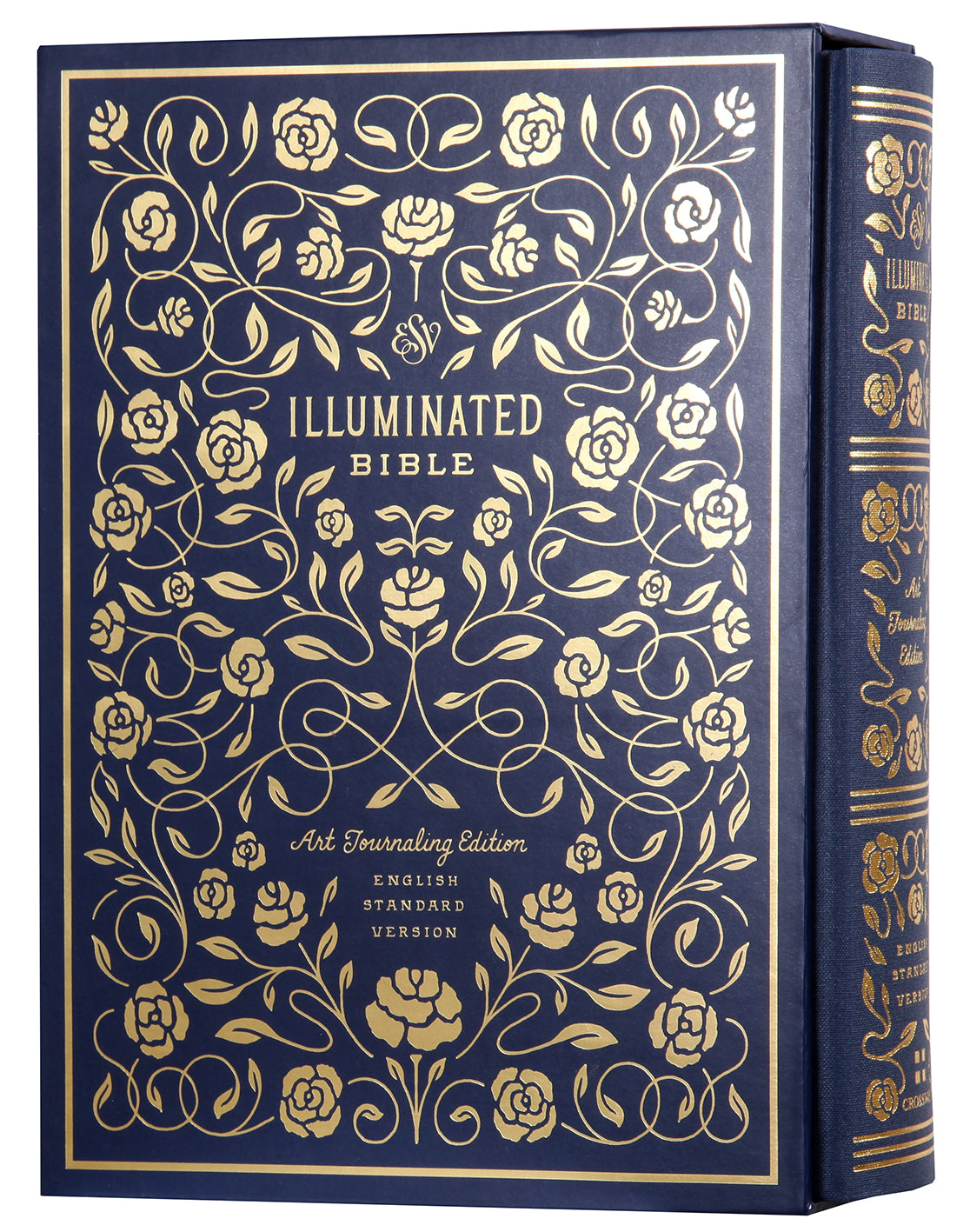 ESV Illuminated Bible in Blue Art Journaling Edition with Slipcase