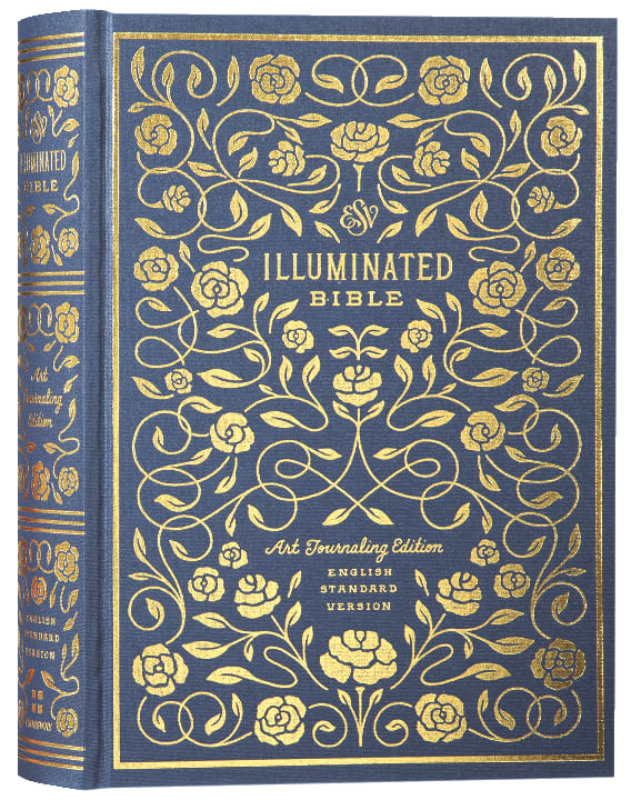 Blue Art Journaling ESV Illuminated Bible with Slipcase