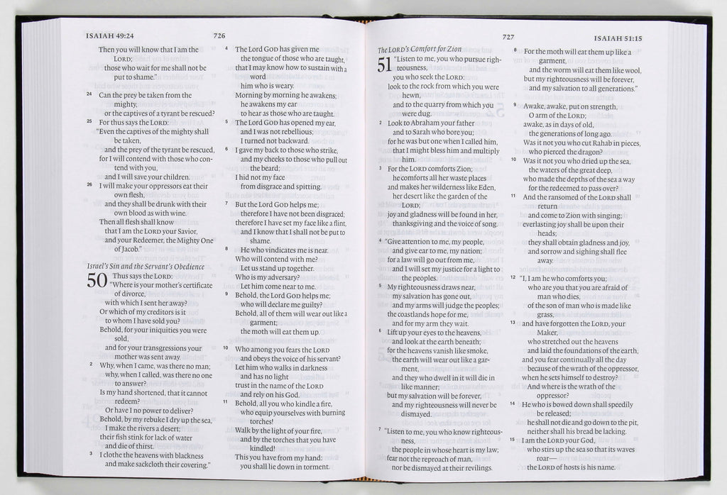 ESV Pew and Worship Bible Large Print Black (Black Letter Edition)