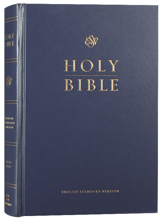 ESV Pew and Worship Bible Large Print Blue (Black Letter Edition)