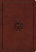 ESV Journaling Bible Interleaved Edition with Mahogany Mosaic Cross Design