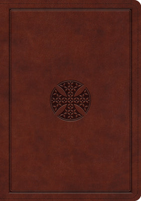 ESV Journaling Bible Interleaved Edition with Mahogany Mosaic Cross Design