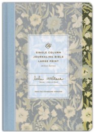 Close-up of ESV Single Column Journaling Bible Artist Series (Martha)