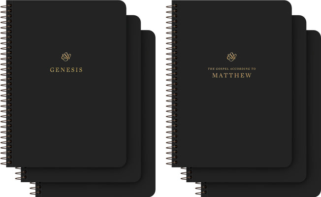 Single column spiral bound ESV journaling Bible for note taking and scripture reflection