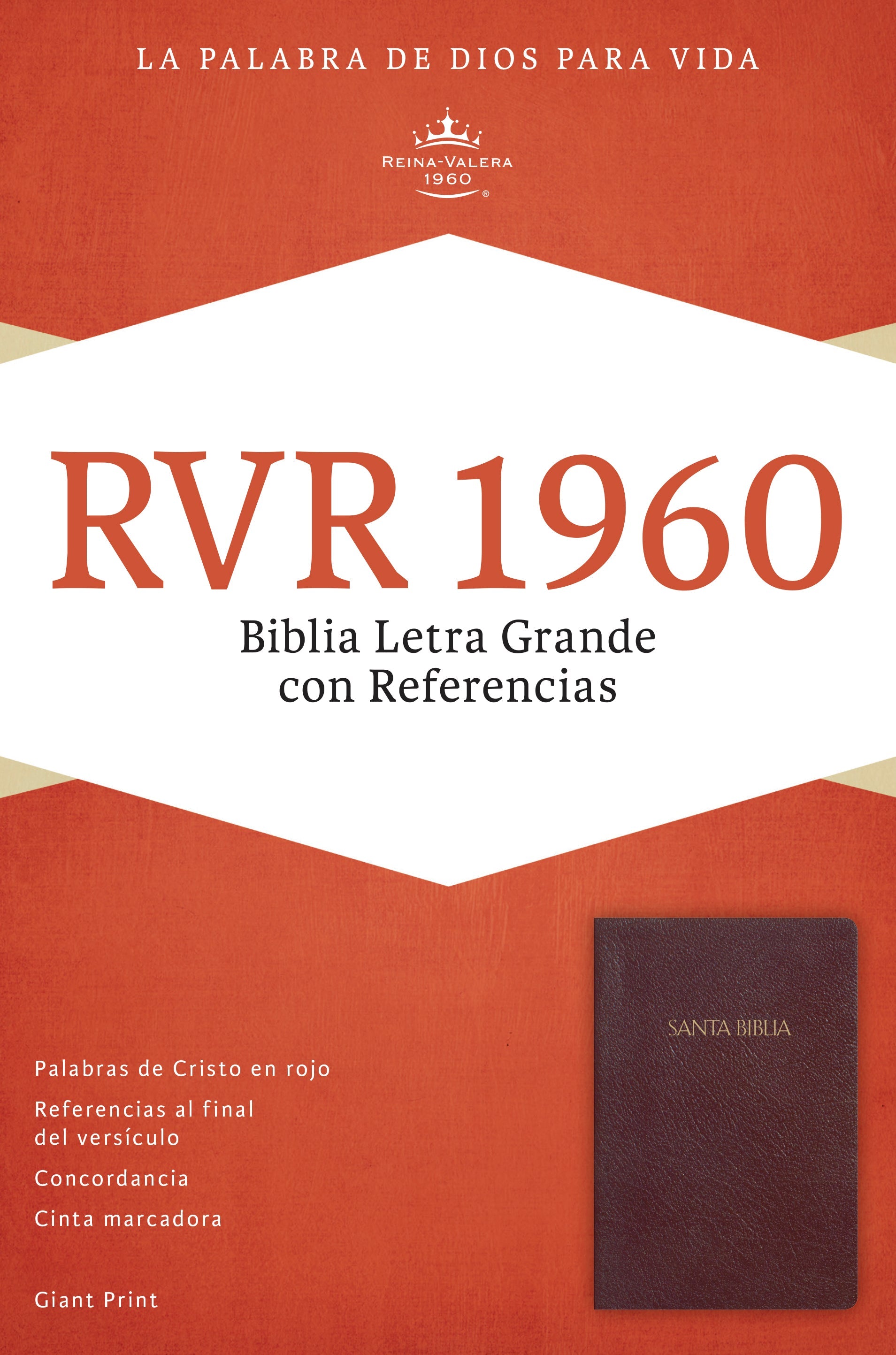 RVR 1960 Spanish Bible with Cross References by Borgoa, Large Print Edition