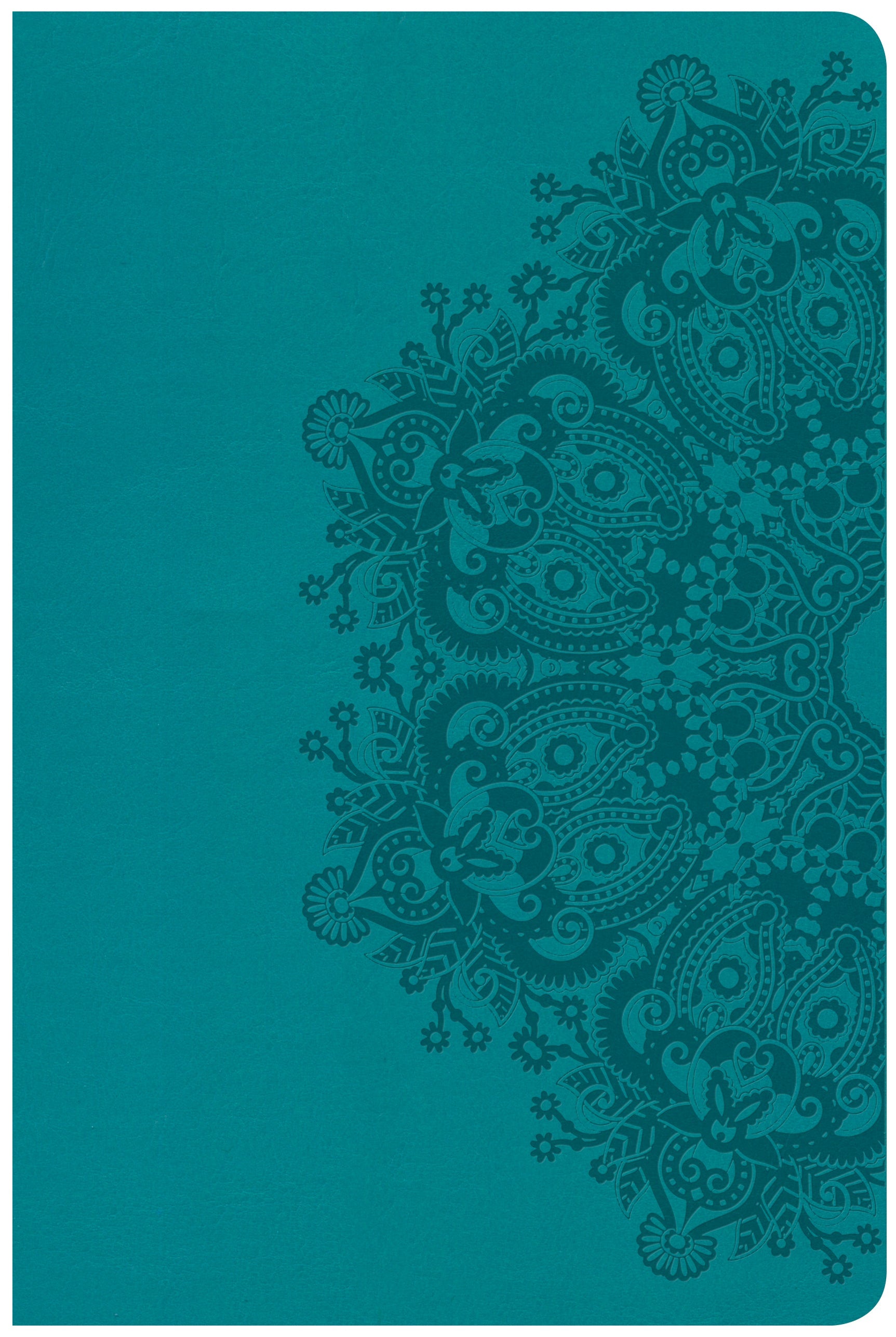 CSB Large Print Personal Size Reference Bible Teal Indexed Red Letter Edition