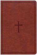 CSB Large Print Personal Size Reference Bible Brown Indexed Red Letter Edition