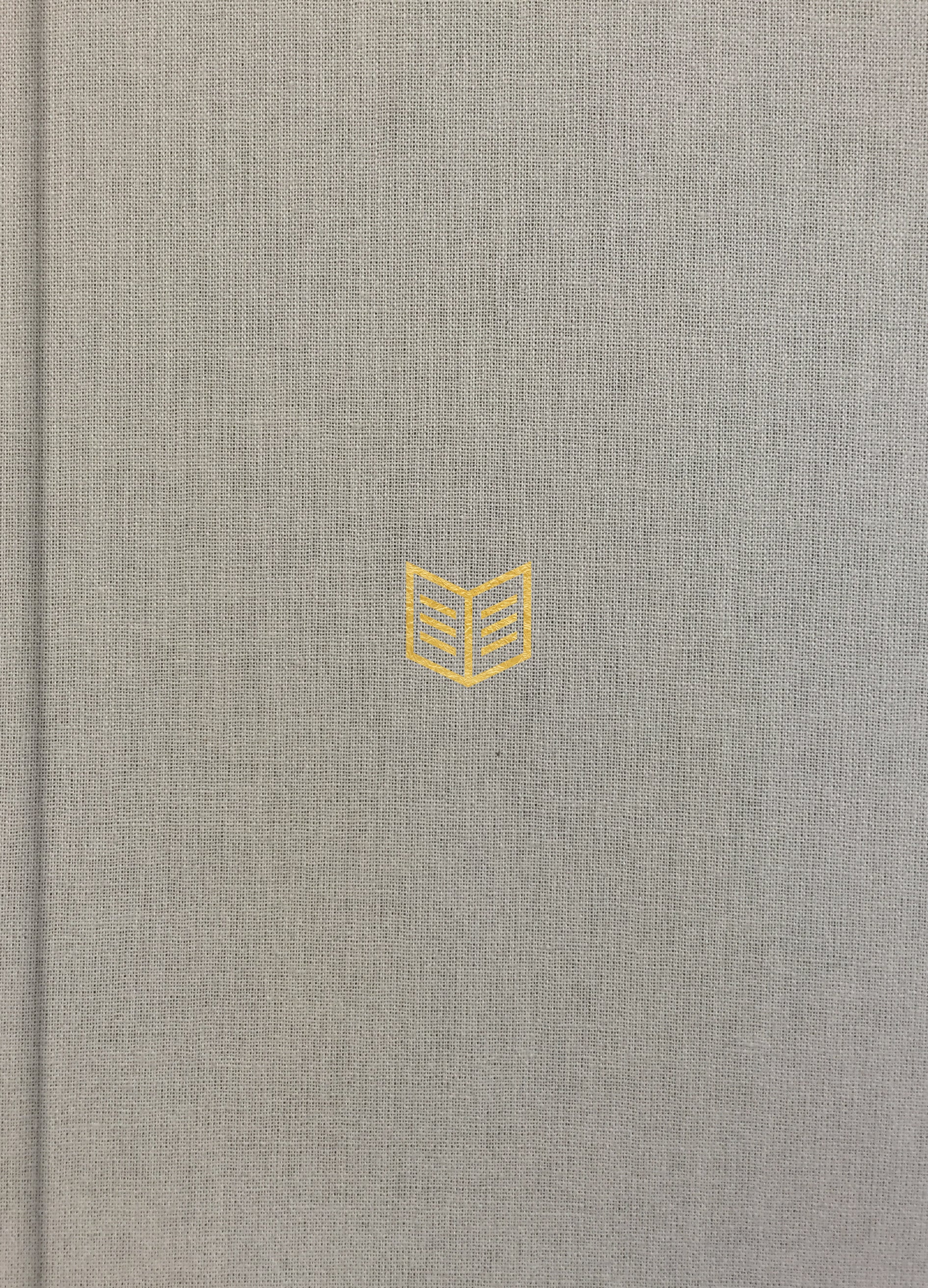 Elegant close-up of the Luxury CSB She Reads Truth Bible, Gray Linen Indexed leather cover