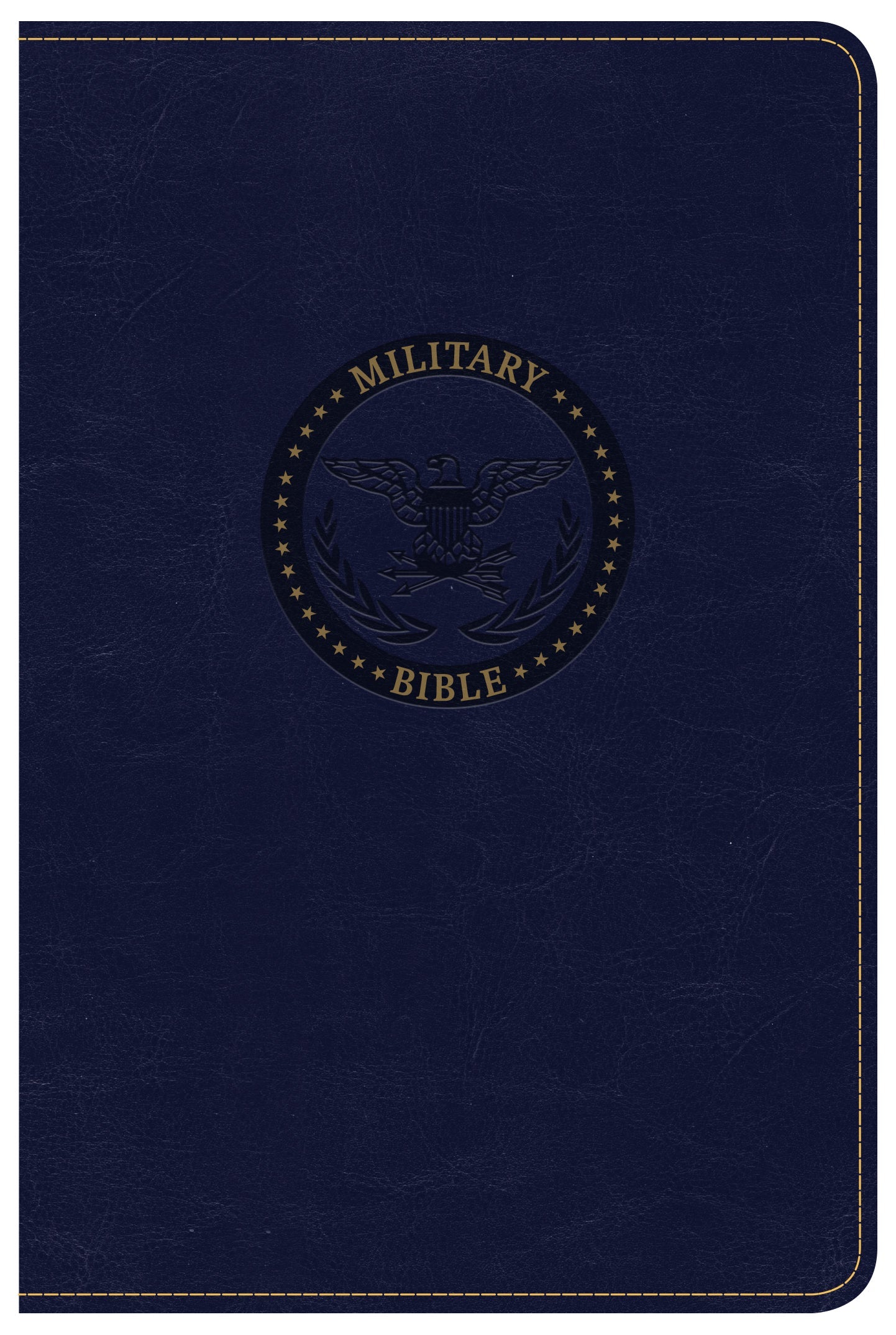 Luxury CSB Christian Standard Bible, Navy Blue with Gold Accents, High-Quality Leather Bound