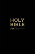 High-quality NIV Popular Cross-Reference Black Leather Bible for personal study and devotion