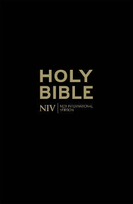 High-quality NIV Popular Cross-Reference Black Leather Bible for personal study and devotion