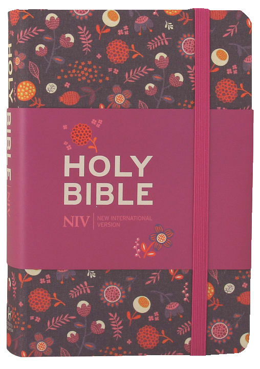 NIV Pocket Floral Notebook Bible