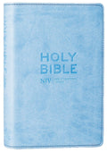 NIV Pocket Bible in Pastel Blue Soft-Tone leather cover