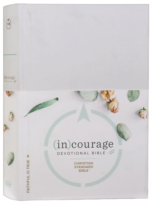 Luxury CSB (In)Courage Devotional Bible - Black Letter Edition with elegant black letter edition design