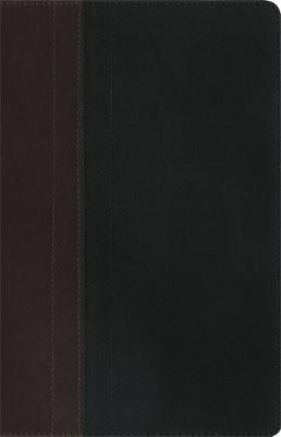 NIV Study Bible, Duo-Tone Personal Size, Chocolate/Black leather bound Bible