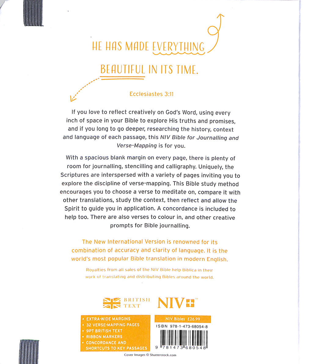NIV Verse Mapping Bible Kintsugi Grey