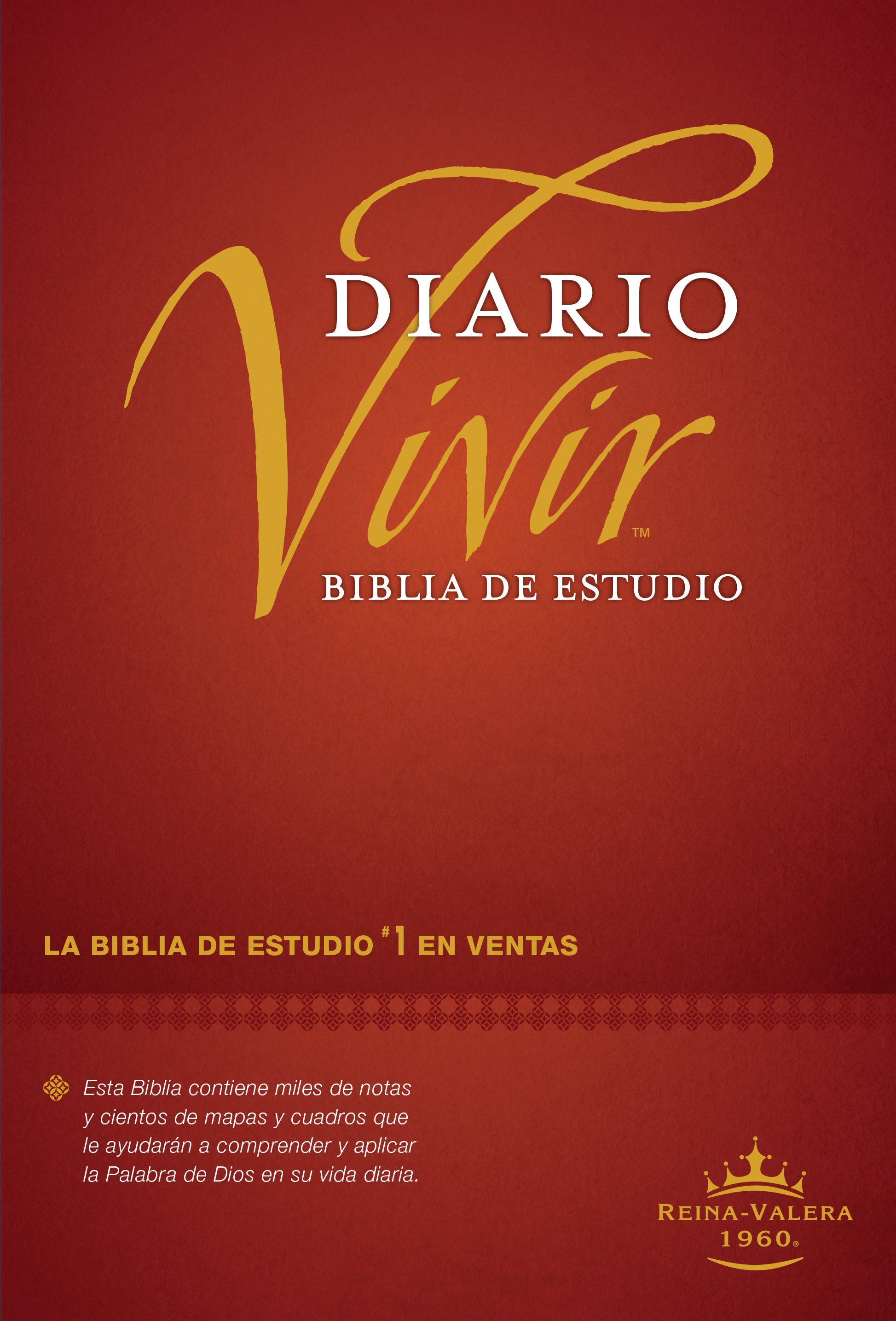 RVR60 Spanish Study Bible in Burgundy, Red Letter Edition