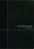Spanish RVR60 Edition Bible, Black/Onyx Leather Bound, Red Letter Edition