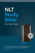 New Living Translation Study Bible Indexed - Twilight Blue Brown Leather Edition with Red Letter
