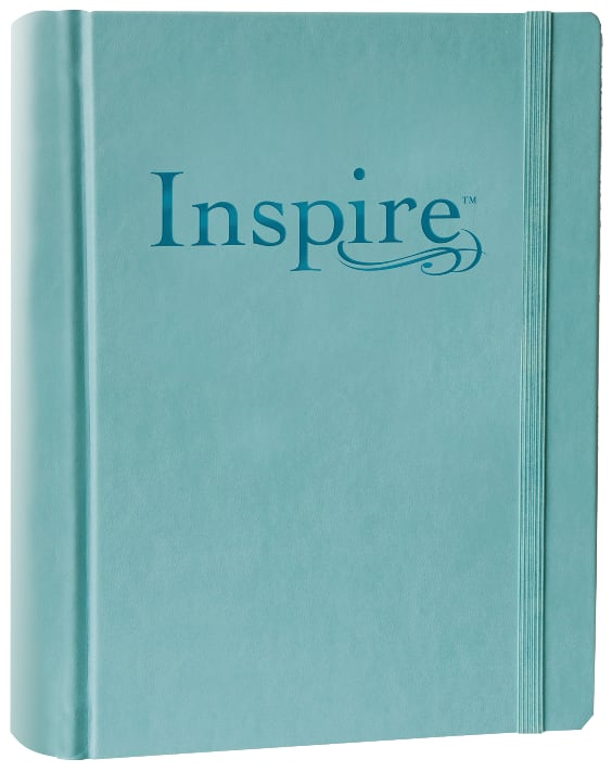 Buy NLT Bible online, NLT Inspire Bible Large Print Tranquil Blue (Black Letter Edition)